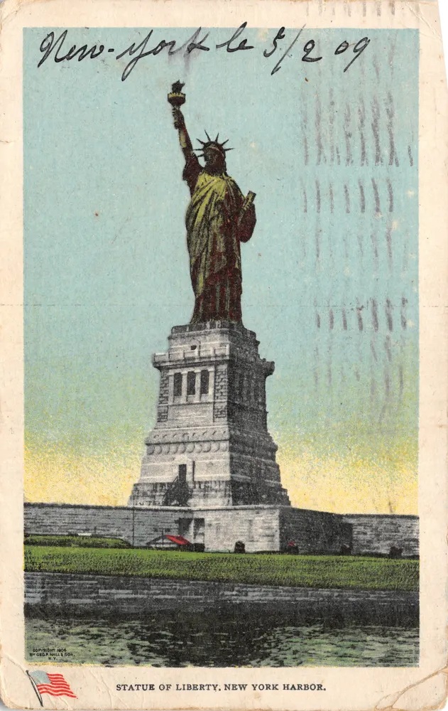 Statue of Liberty — New York Harbor — George Hilla & Son, n° 3010 - Vorderseite