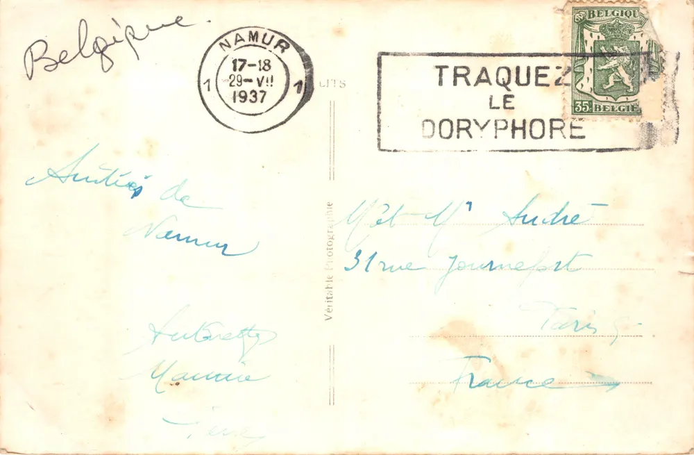 S. Marcobelles-Dames — Ort, an dem der Ritterkönig entdeckt wurde — Verlag nicht sichtbar - Rückseite
