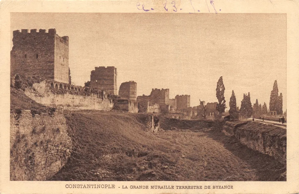 Konstantinopel — Die Große Landmauer von Byzanz — Imprimeries Réunies de Nancy - Vorderseite