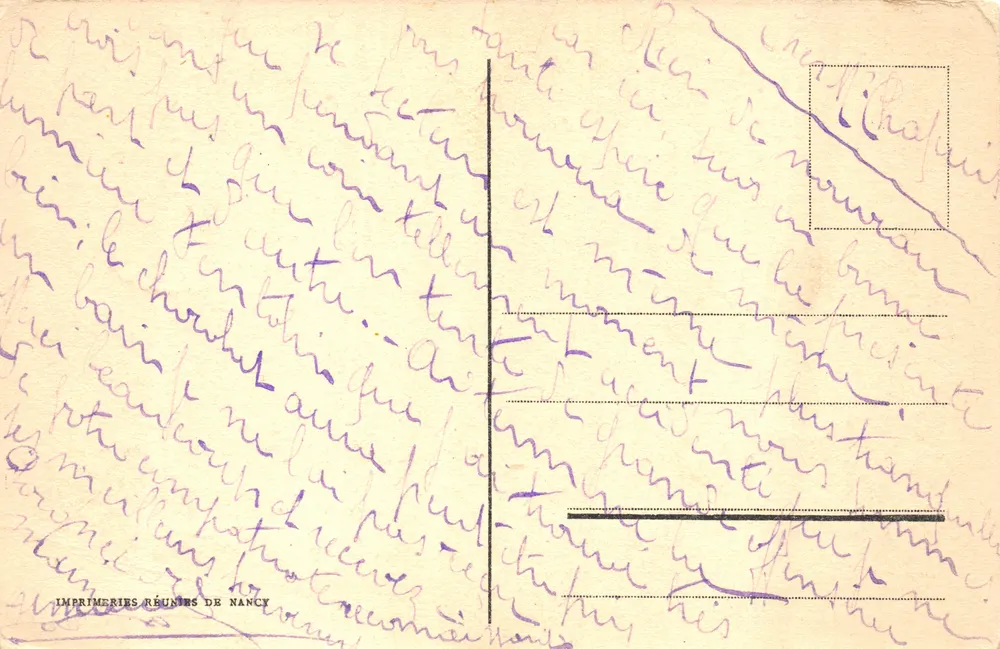 Konstantinopel — Die Große Landmauer von Byzanz — Imprimeries Réunies de Nancy - Rückseite