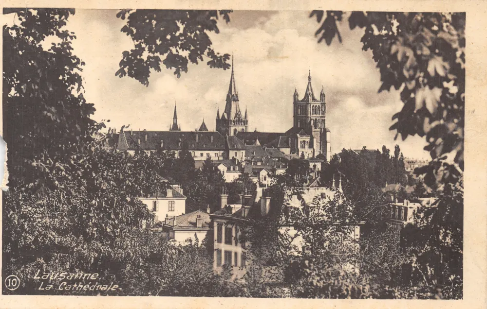 Lausanne — Die Kathedrale — Edition Franco-Suisse, Nr. 4 - Vorderseite