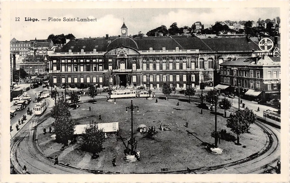 Liège — Place Saint-Lambert — Verleger nicht sichtbar, Seriennummer 12 - Vorderseite