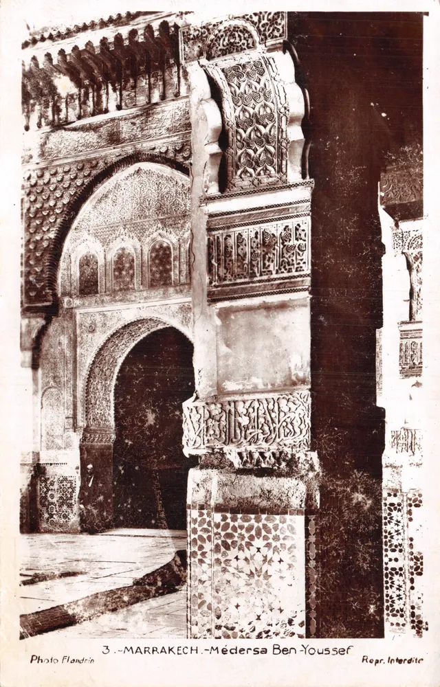 Marrakech — Medersa Ben Youssef — Photo Flandrin - Vorderseite