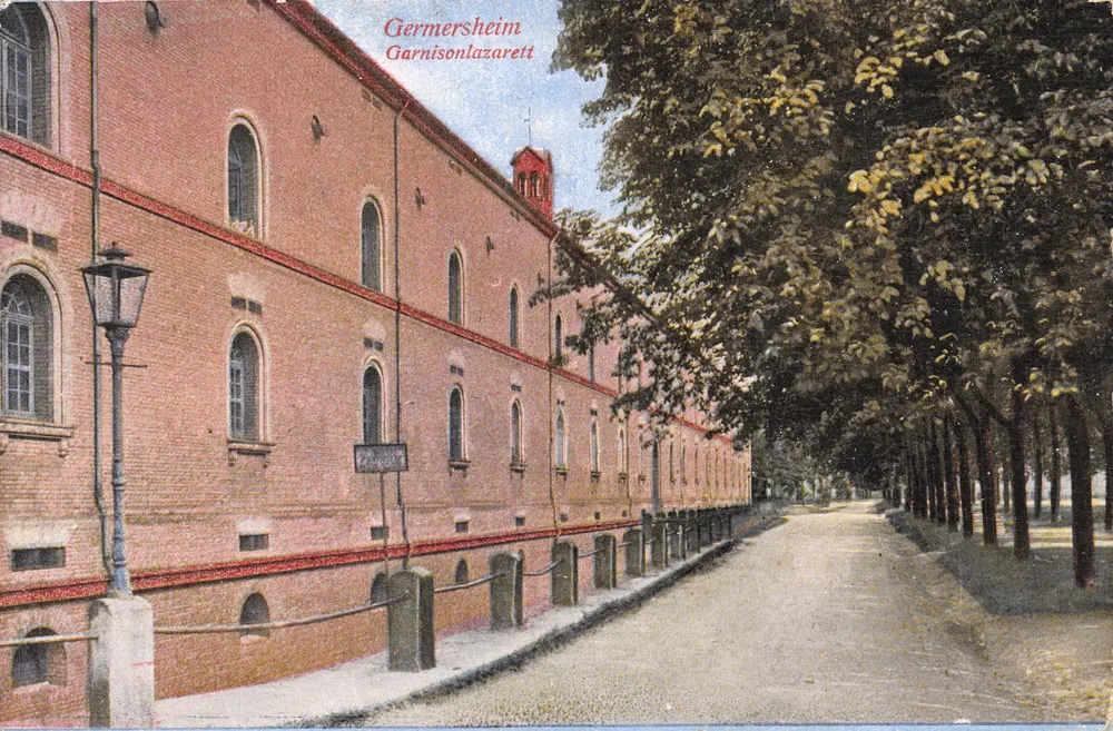 Germersheim — Garnisonlazarett (Garnisonkrankenhaus) — Verleger nicht sichtbar - Vorderseite