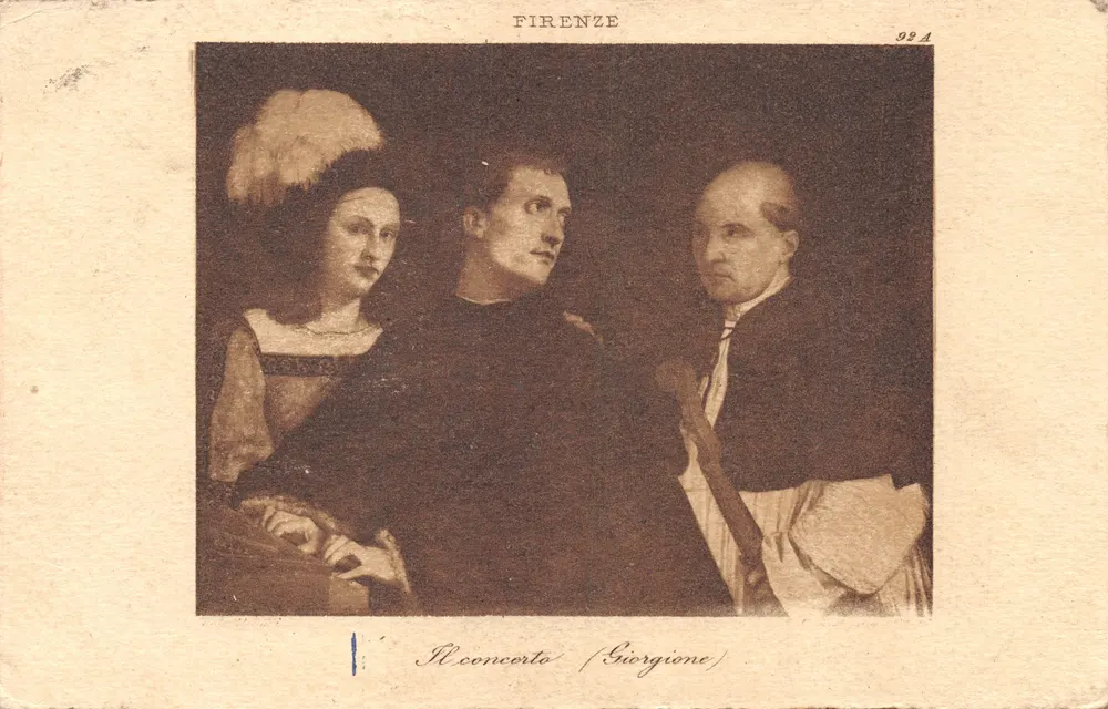 Le Concerto — Giorgione — éditeur FIRENZE, n° 92A - Recto
