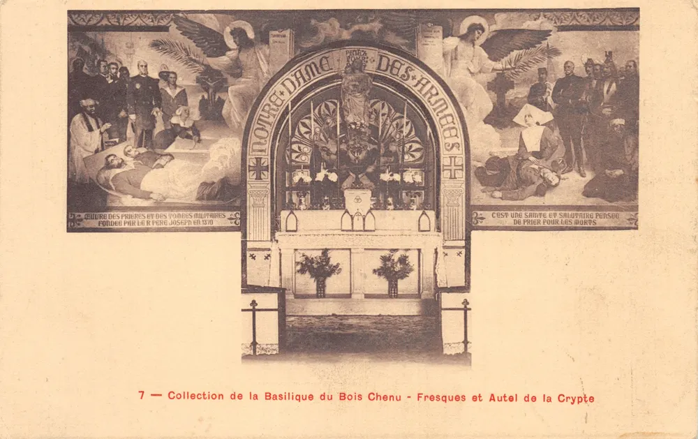 Krypta der Basilika von Bois-Chenu — Altar und Fresken — Sammlung der Basilika von Bois-Chenu - Vorderseite