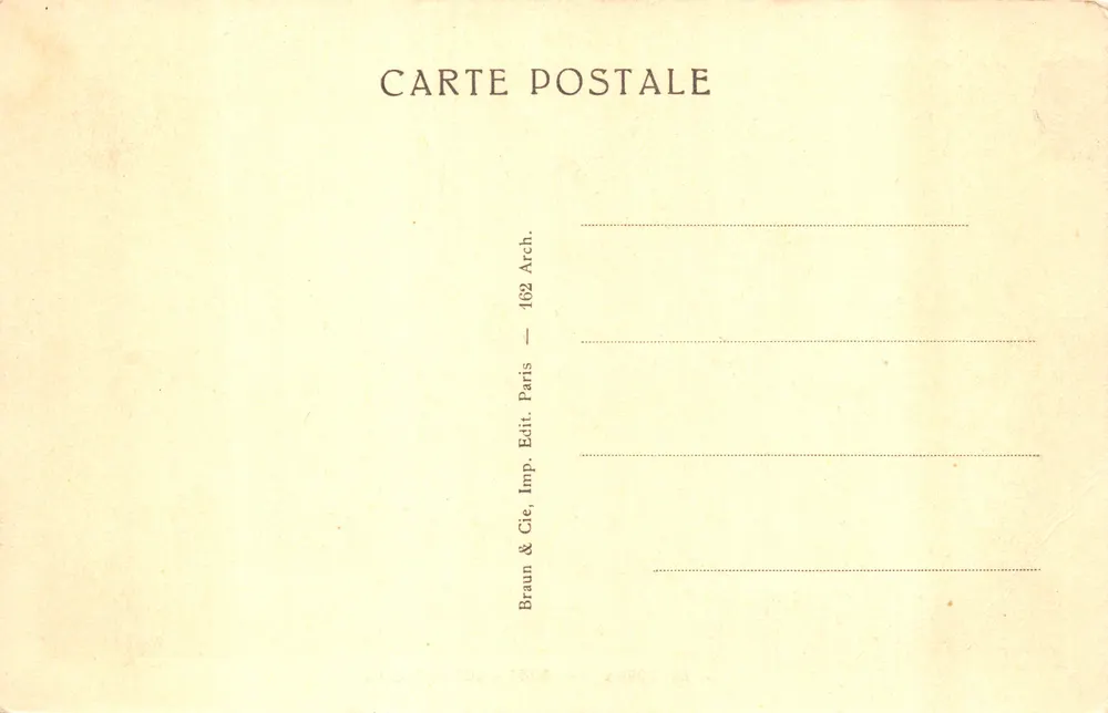 Rome — Les aqueducs — Art romain — éditeur Braun & Cie, Paris - Verso
