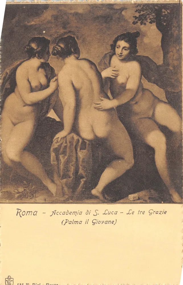Rom - Accademia di S. Luca - Die drei Grazien (Palma il Giovane) - Vorderseite