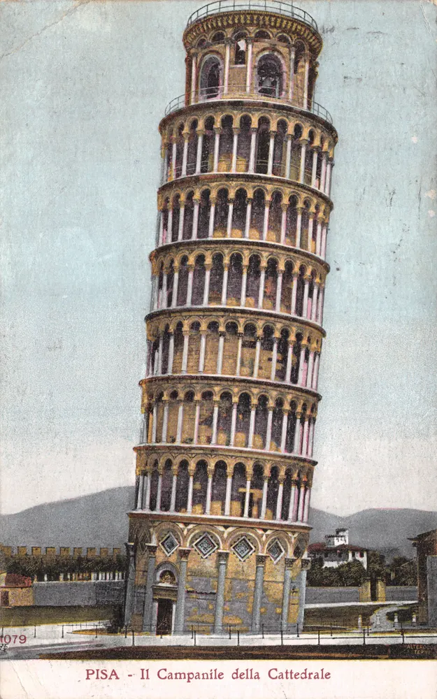 Pisa - Der Campanile der Kathedrale — Verlag ALTERCOLE, Nr. 1079 - Vorderseite