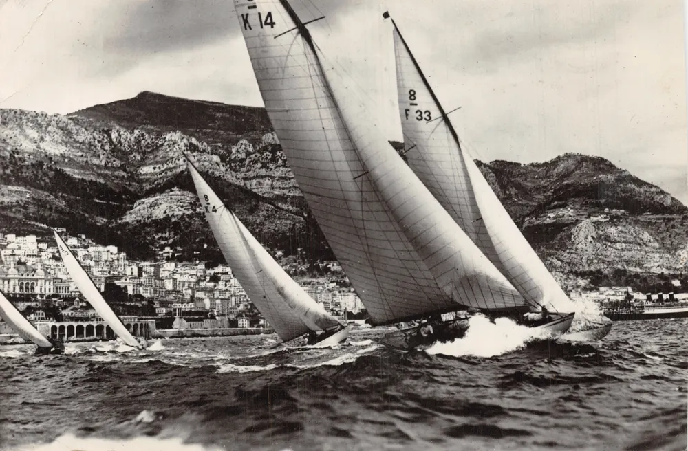 Regatten von Monaco — Ansicht von Segelbooten in Konkurrenz — Verleger: LA PRINCIPAUTE DE MONACO - Vorderseite