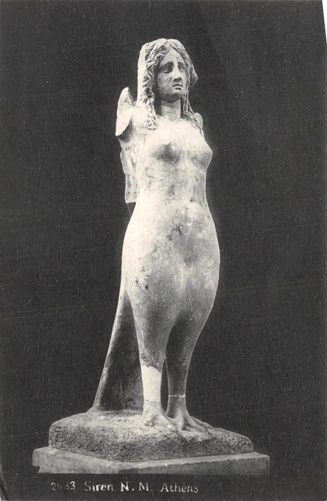 Sirene — Statue im Nationalmuseum von Athen — Verlag N.M. Athens, Nr. 2683 - Vorderseite
