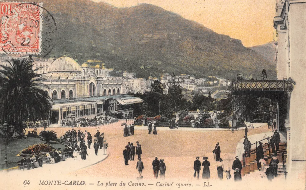 Monte-Carlo — Casino-Platz — Casino-Platz — LL. — Verleger LL. — Nr. 64 - Vorderseite