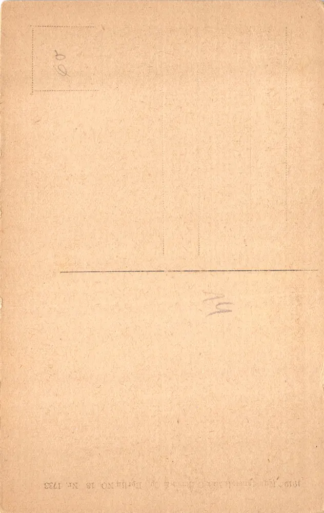 Potsdam — Ansicht der Schlafenden Ariadne Statue — Verlag Berliner Postkarten-Verlag, Nr. 1733 - Rückseite