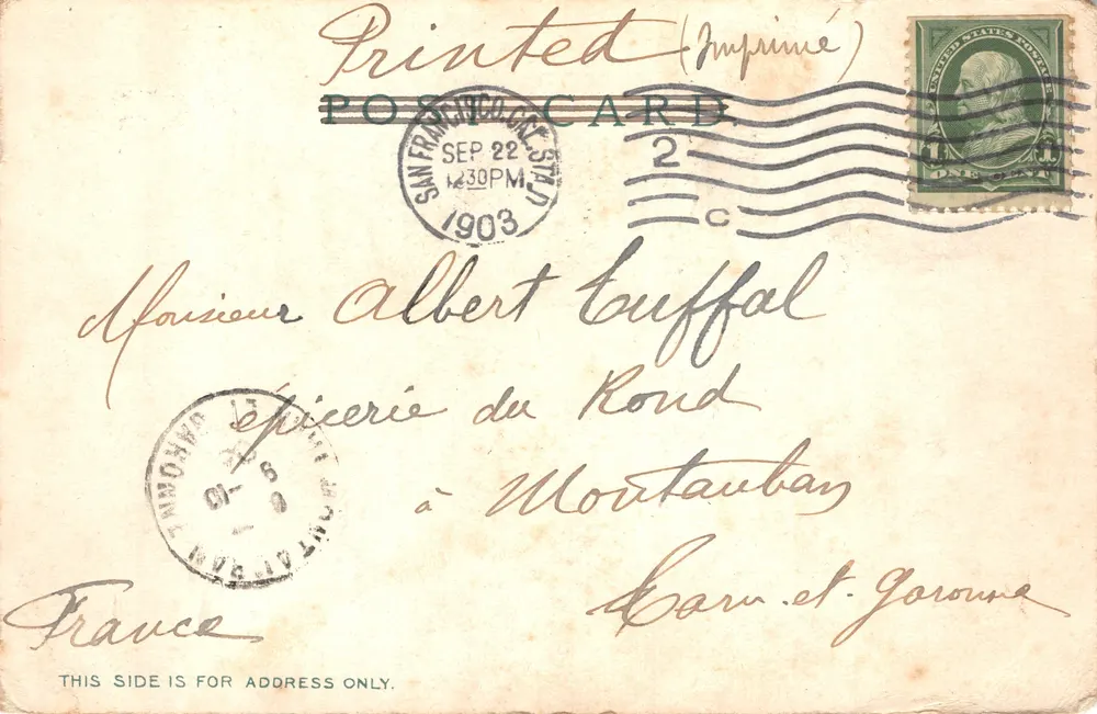 San Francisco — Call Building — Verleger: George & Moore Publishers, San Francisco, Nr. 11 - Rückseite