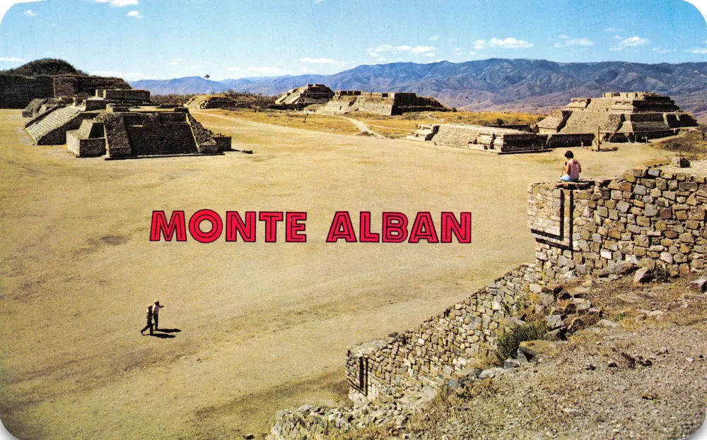Monte Albán — archäologischer maya-ort — Verlag VISTACOLOR, Nr. V1373 - Vorderseite