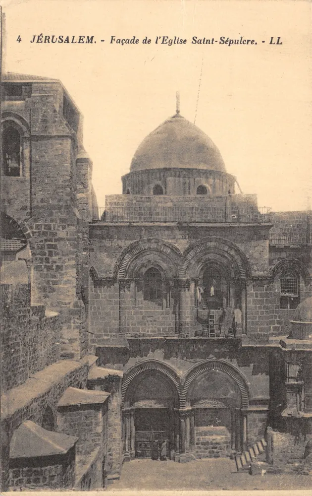 Jérusalem — Façade de l'Église Saint-Sépulcre — LL - आगे