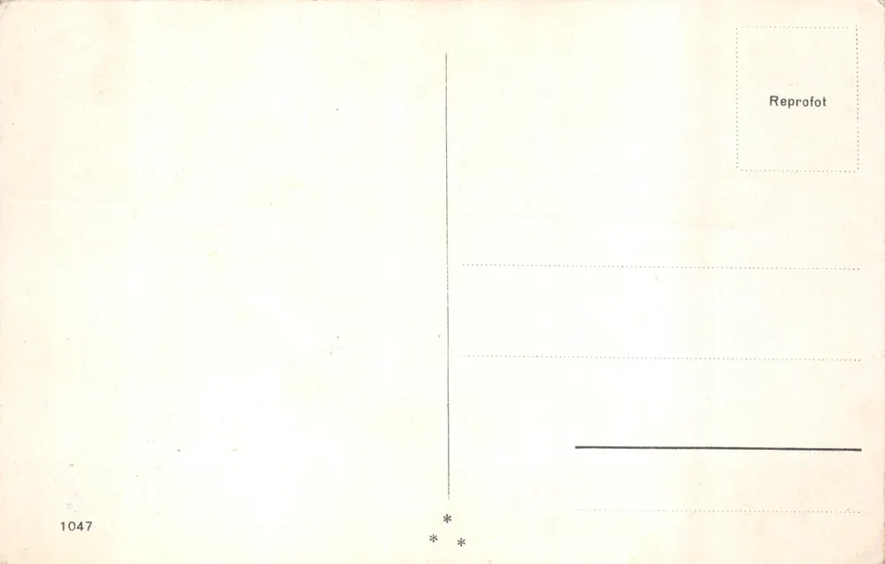 Karlskirche, Festbeleuchtung — Verlag Reprofot, Nr. 1047 - Rückseite