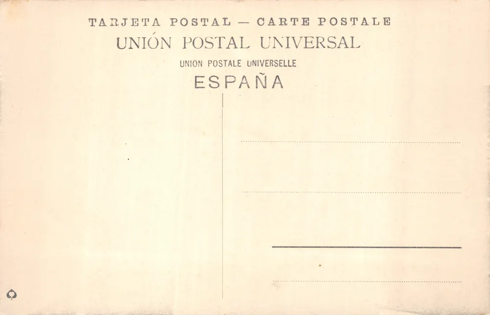 San Sebastián — El Puerto — Rummeler & Jonas, Dresde, n° 1653418 - Verso