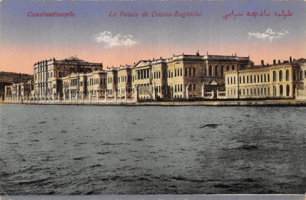 Constantinople — Le Palais de Dolma-Baghtché — éditeur M.J.C. n°7485 - Recto