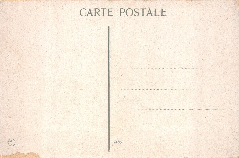 Constantinople — Le Palais de Dolma-Baghtché — éditeur M.J.C. n°7485 - Verso