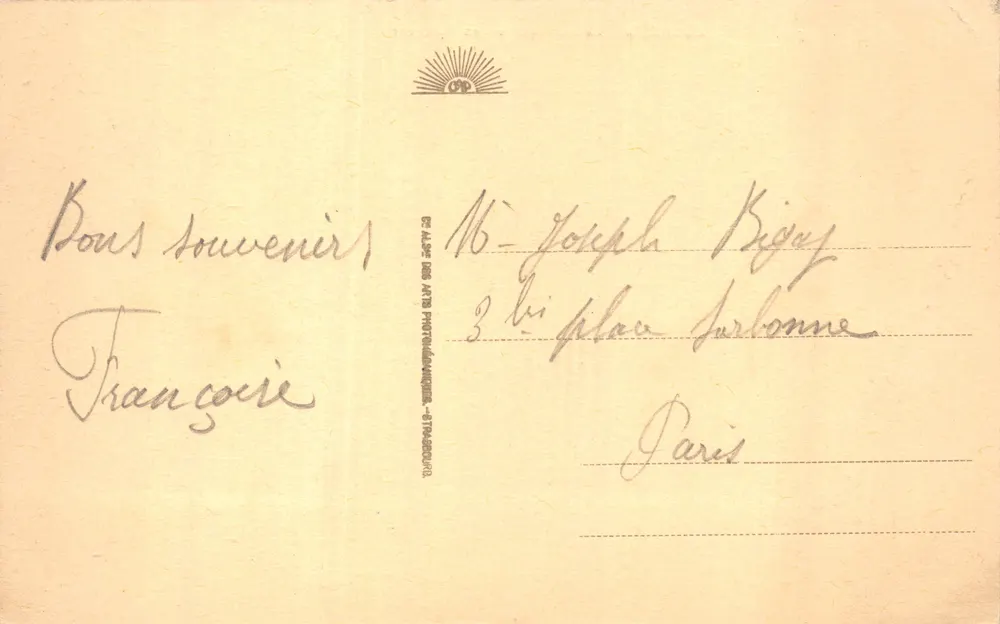 Lourdes - Die Basilika und die Pyrenäen — Verlag L. Bérenger, Nr. 33 - Rückseite