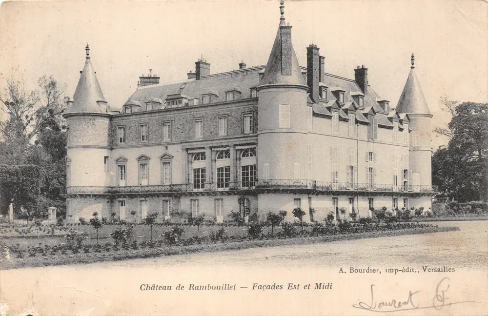 Château de Rambouillet — Façades Est et Midi — A. Bourdier, imp.-édit., Versailles - 앞면