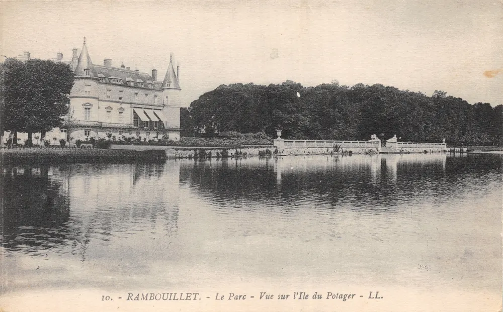 Rambouillet — Der Park — Ansicht der Île du Polager — LL. — Verleger LL - Vorderseite