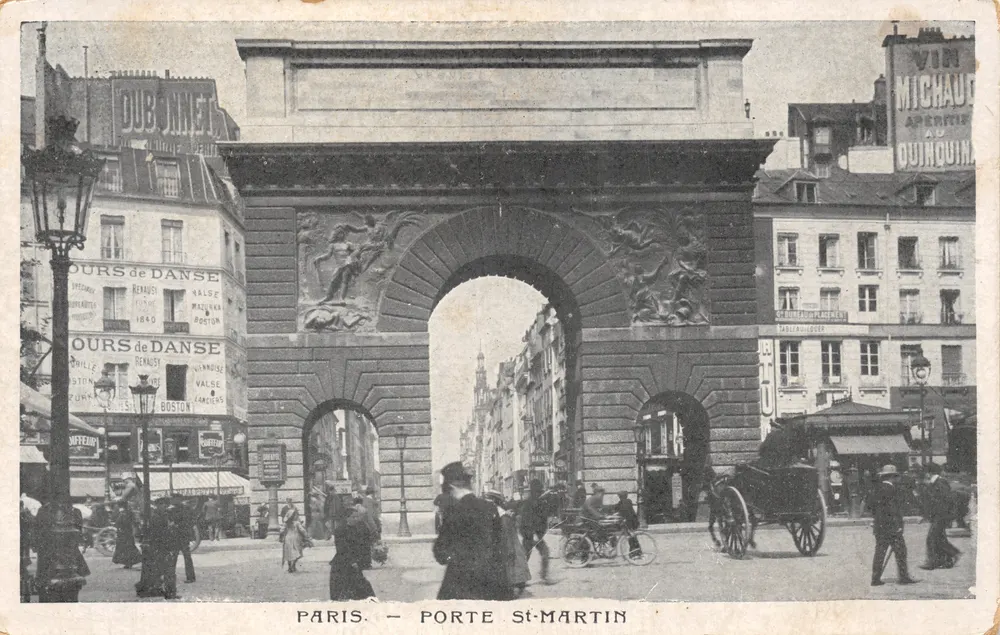 Paris — Porte Saint-Martin — Verleger unbekannt - Vorderseite