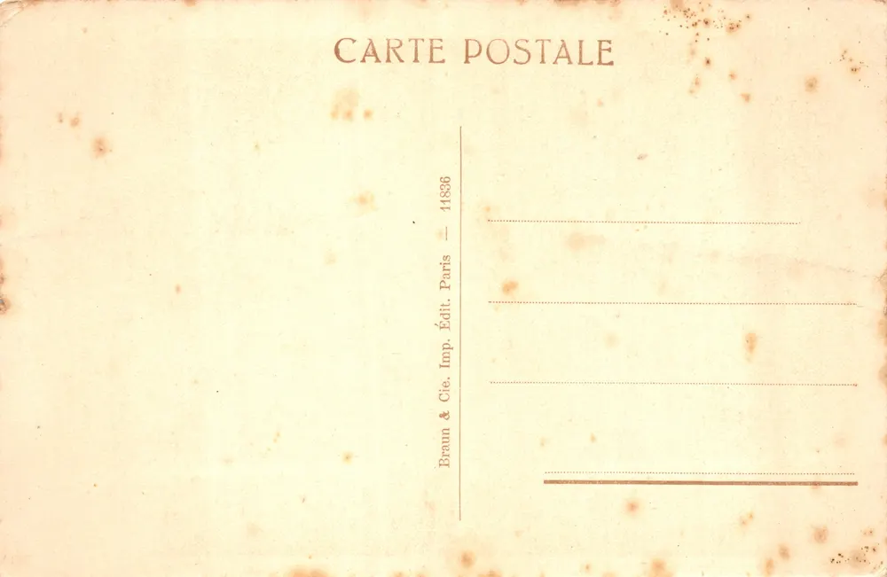 Ritratto del Master Hare — Museo del Louvre — editore Braun & Cie, Parigi - Verso