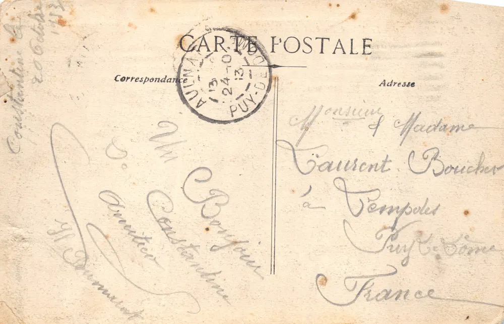 Marseille — Der alte Hafen und Notre-Dame de la Garde — C.N - Rückseite