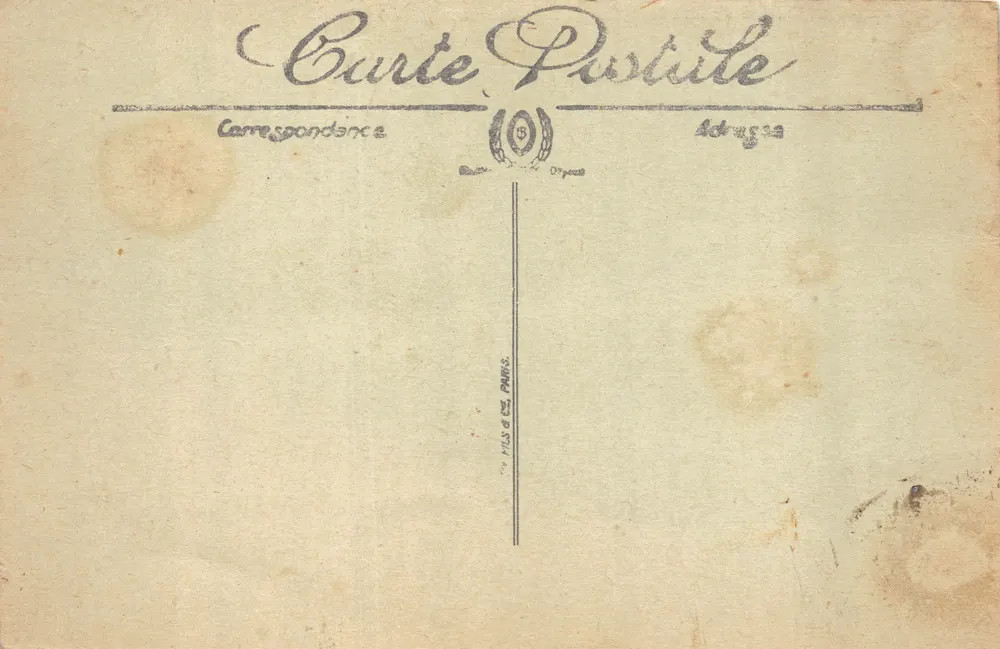 Panorama von Versailles — Panoramablick auf Schloss und Gärten — Verlag LL - Rückseite