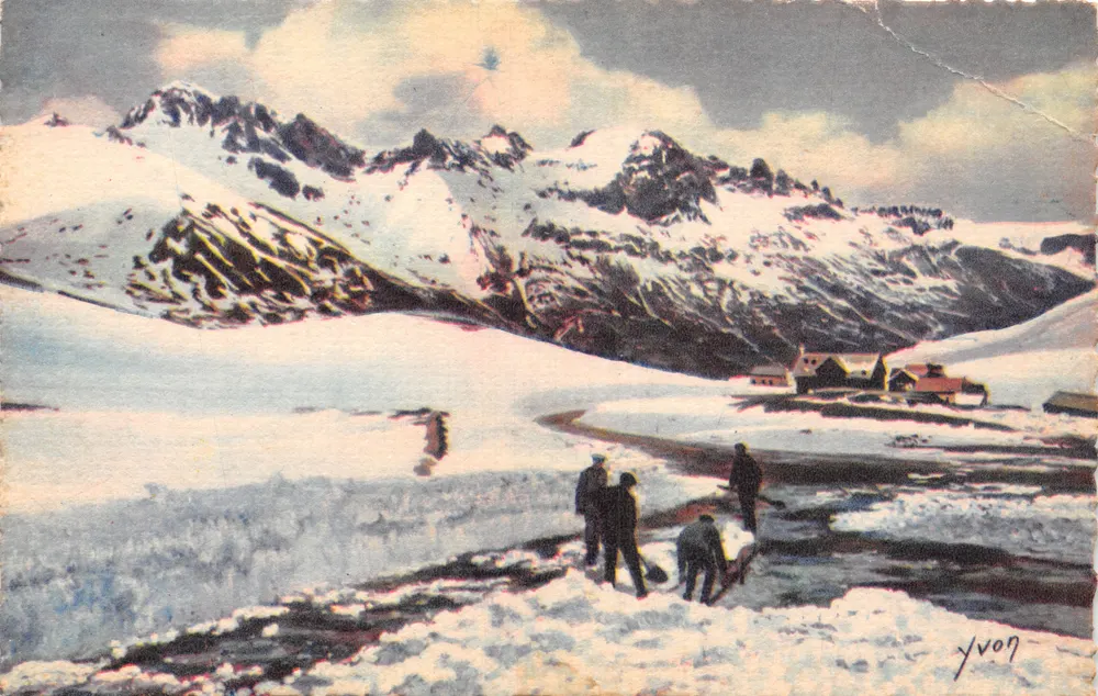 Die Alpen — Der Lautaret-Pass, 2.075 m. — Éditions d'Art Yvon, Paris - Vorderseite