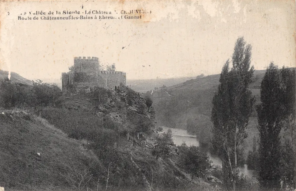 Valle de la Sioule — El Castillo — CR. JUVIEN - Anverso