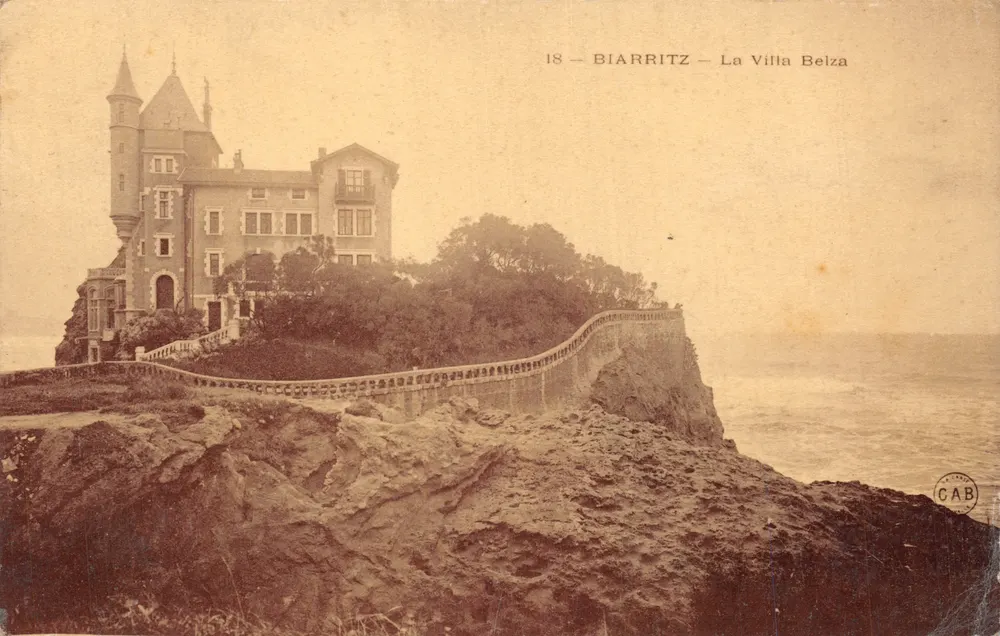 Biarritz — La Villa Belza — éditeur CAB - Recto