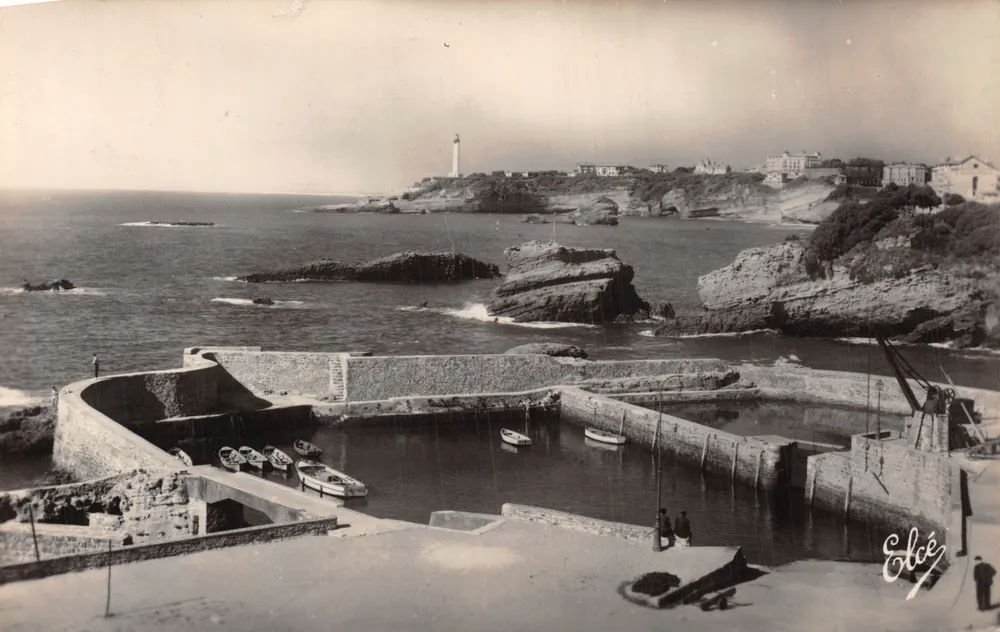 Biarritz — Altstadt Hafen und Leuchtturm — L. CHATAGNEAU - Vorderseite