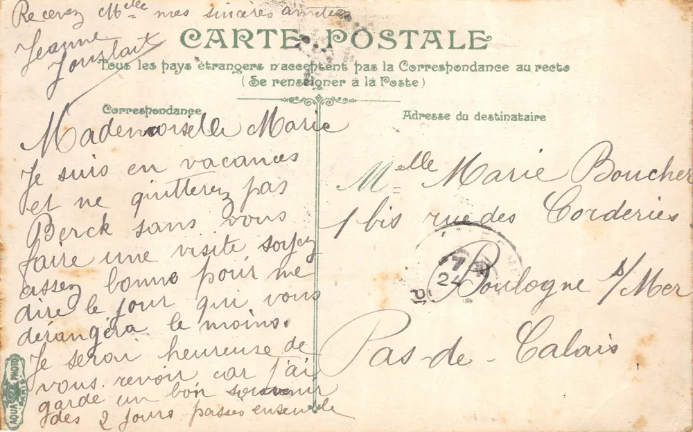 Berck-Plage — Le phare avec son bâtiment — éditeur Berck-Plage, n°16 - Verso
