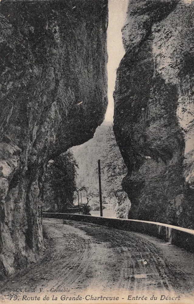 Eingang in den Wüste — Route de la Grande-Chartreuse — Verlag G. V. Grenoble, Nr. 79 - Vorderseite