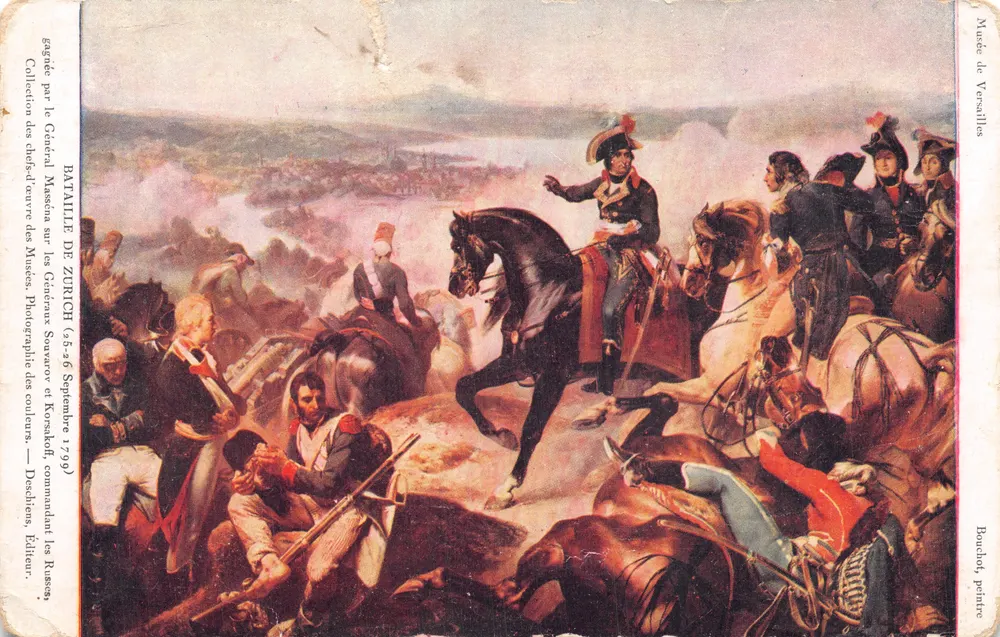 Bataille de Zurich — peinture de Bouchot — Musée de Versailles - Recto