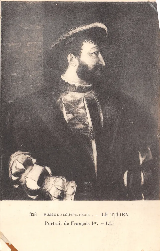 Porträt von François I. — Titian — Musée du Louvre, Paris — Nr. 328 - Vorderseite