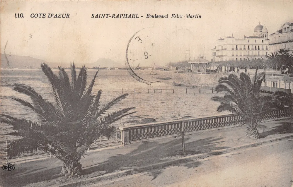 Saint-Raphaël — Boulevard Félix-Martin — éditeur C.D. (n°116) - Recto