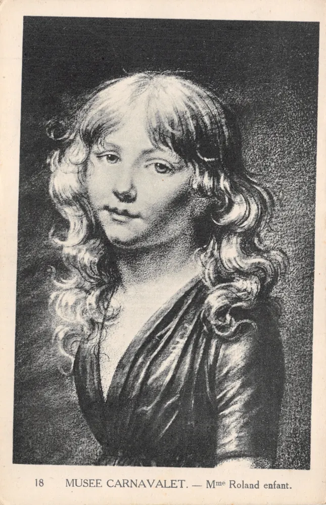 Museum Carnavalet — Frau Roland als Kind — Verlag A. Moutet, Paris - Vorderseite