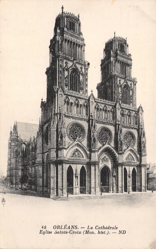 Orléans — Die Kathedrale Kirche Sainte-Croix (Mon. hist.) — ND - Vorderseite