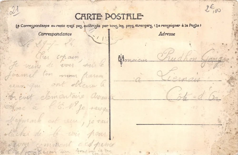 Dijon — Kirche Notre-Dame — Aubert, Verlag 10, r. Liberté, Dijon - Rückseite