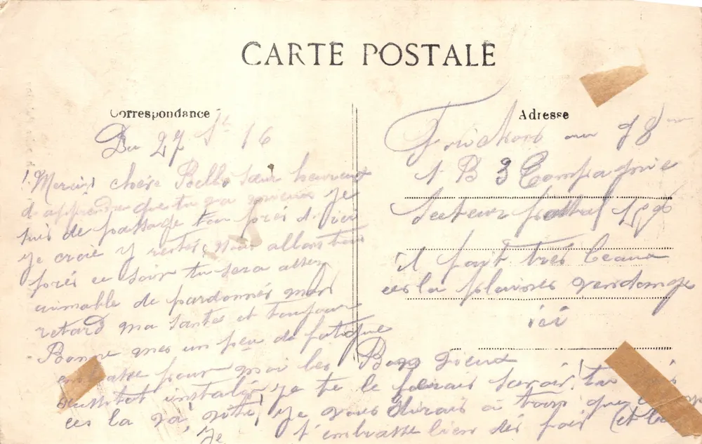 Reims — Erzbistum — Palastkapelle — Verleger B.D. n°218 - Rückseite