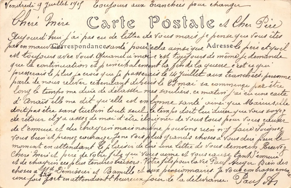 Soissons — Denkmal errichtet zur Erinnerung an die Kämpfer von 1870 — ND. Foto - Rückseite