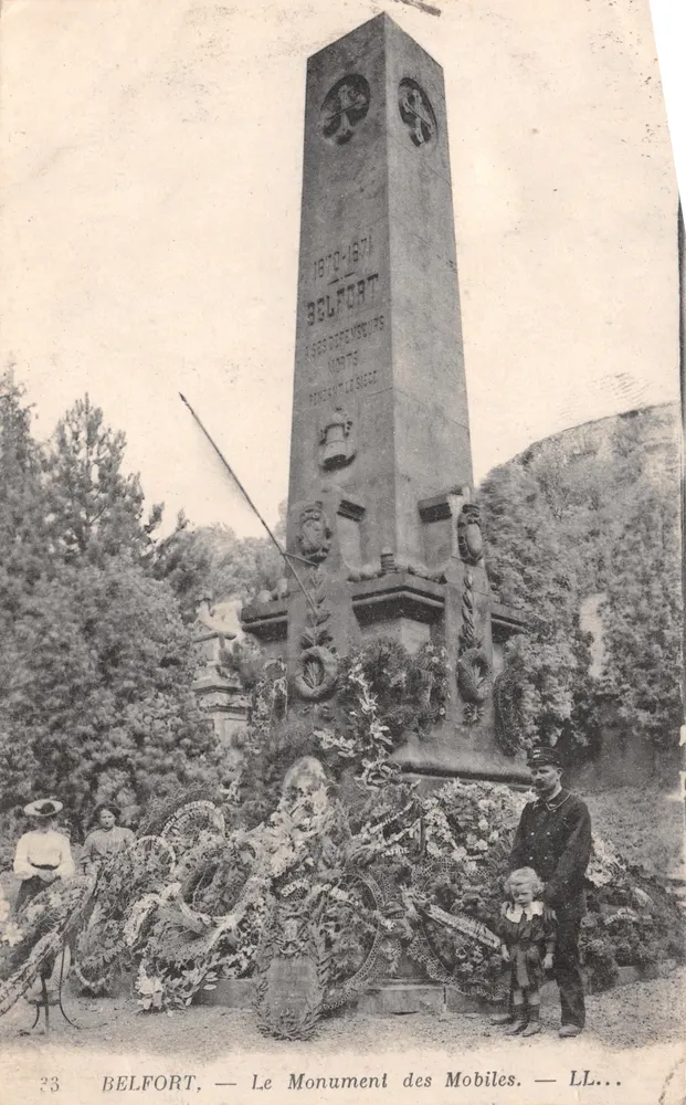 Belfort — Le Monument des Mobiles — éditeur LL... n°23 - Recto