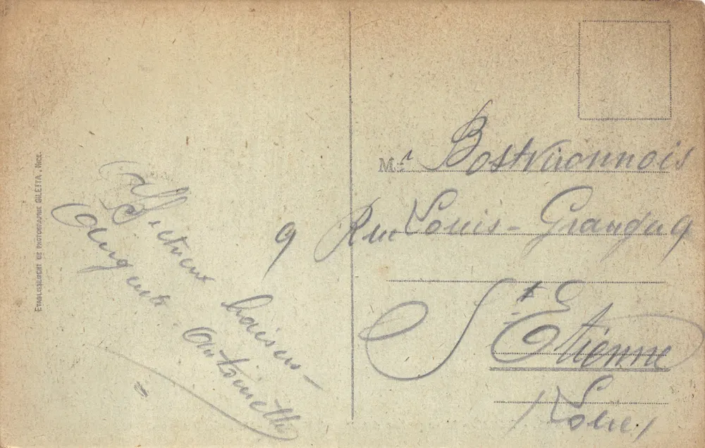 NICE — Ansicht vom Mont Boron — Eingang zum Hafen — Giletta-Ausgabe n°221 - Rückseite