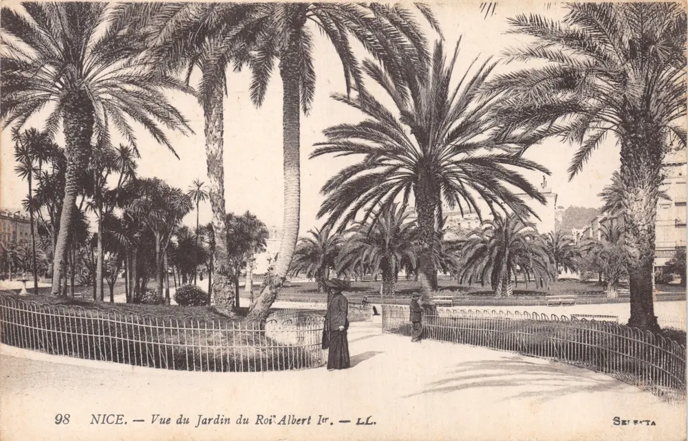 Nice — Vue du Jardin du Roi Albert Ier — LL. — N° 98 - 앞면