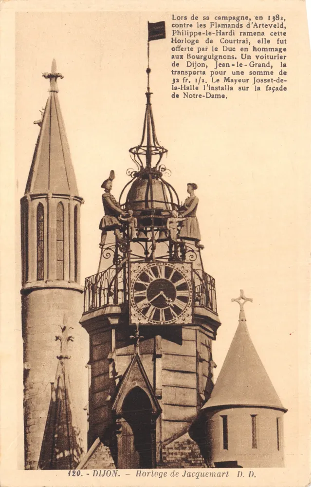 Dijon — Horloge de Jacquemart — éditeur D. D - आगे