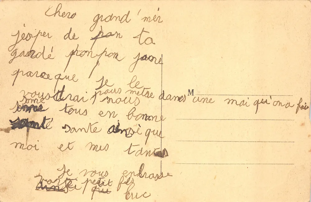 Legenden von Saint-Saulge — Der Ranceau-See — Sammlung Roubé - Rückseite